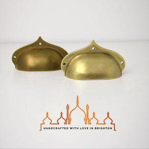 Royal Pavilion Cup Handle Polished and aged versions