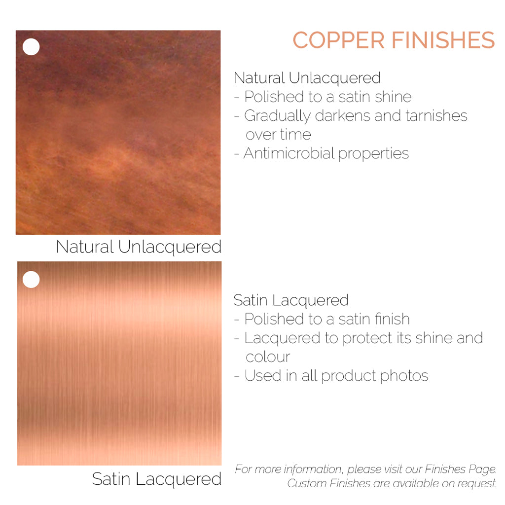 Handmade Tall Slim Copper Plant Stand - Proper Copper Design