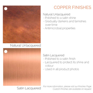 Curtain Rail in Copper and Chrome - Proper Copper Design