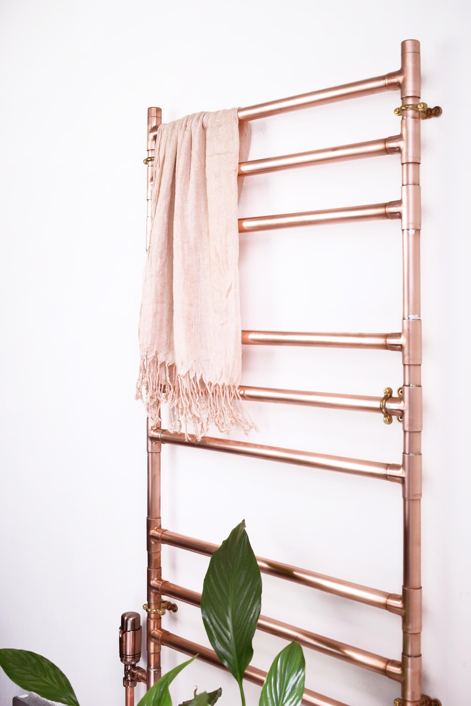 Heated Copper Towel Ladder - Proper Copper Design
