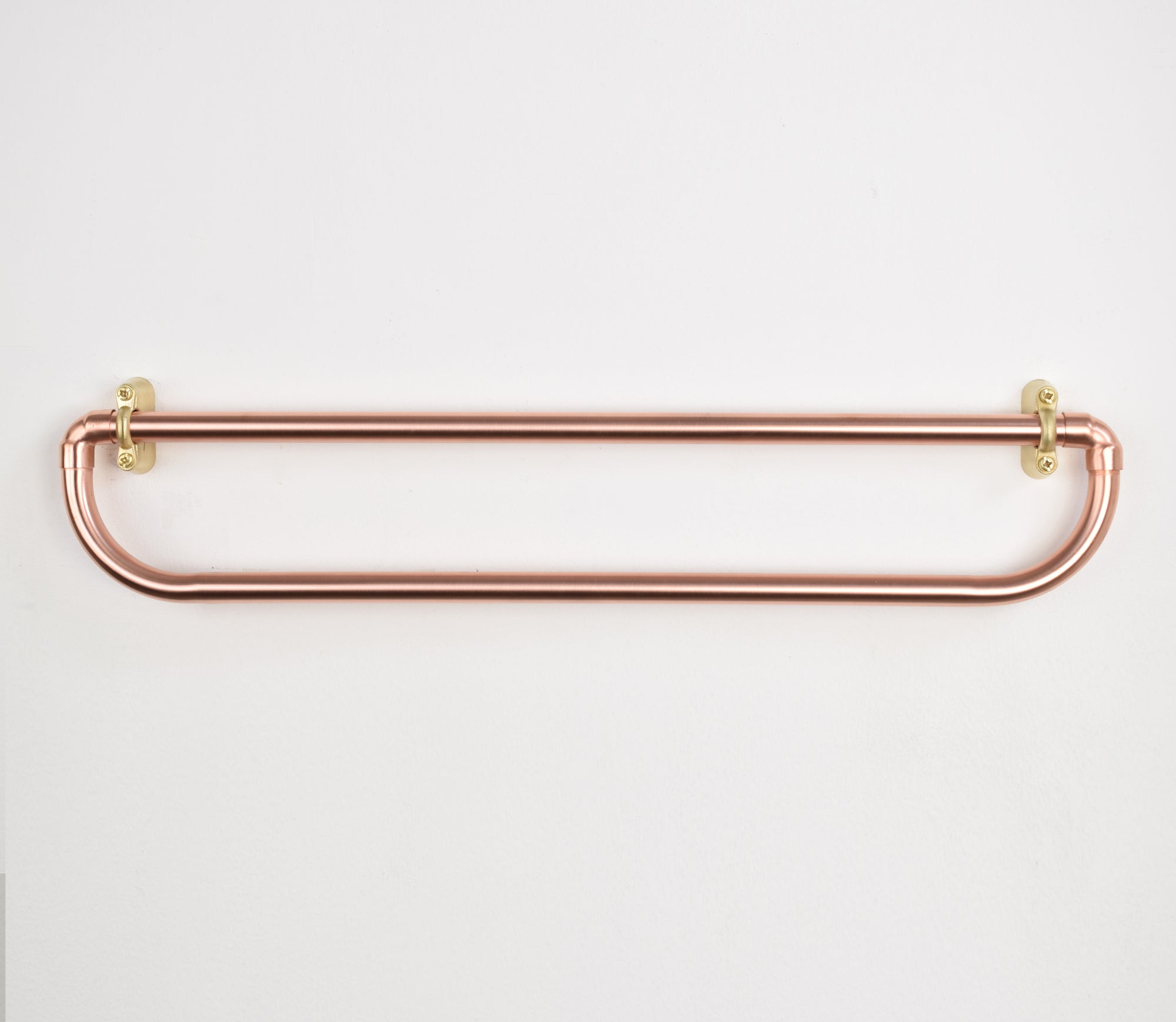 Rounded Copper Bathroom Set - Towel holder