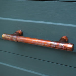 Copper Handle - Marbled - T-shaped - Proper Copper Design