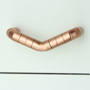 Copper Pull Handle - V-shaped - Proper Copper Design