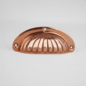 Scalloped Shell Handle, Cup Handle Front Angle