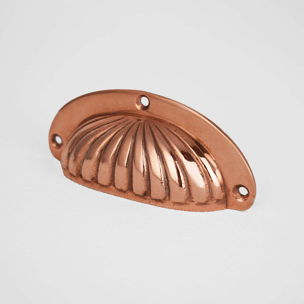 Copper Scalloped Cup Handle Proper Copper Design