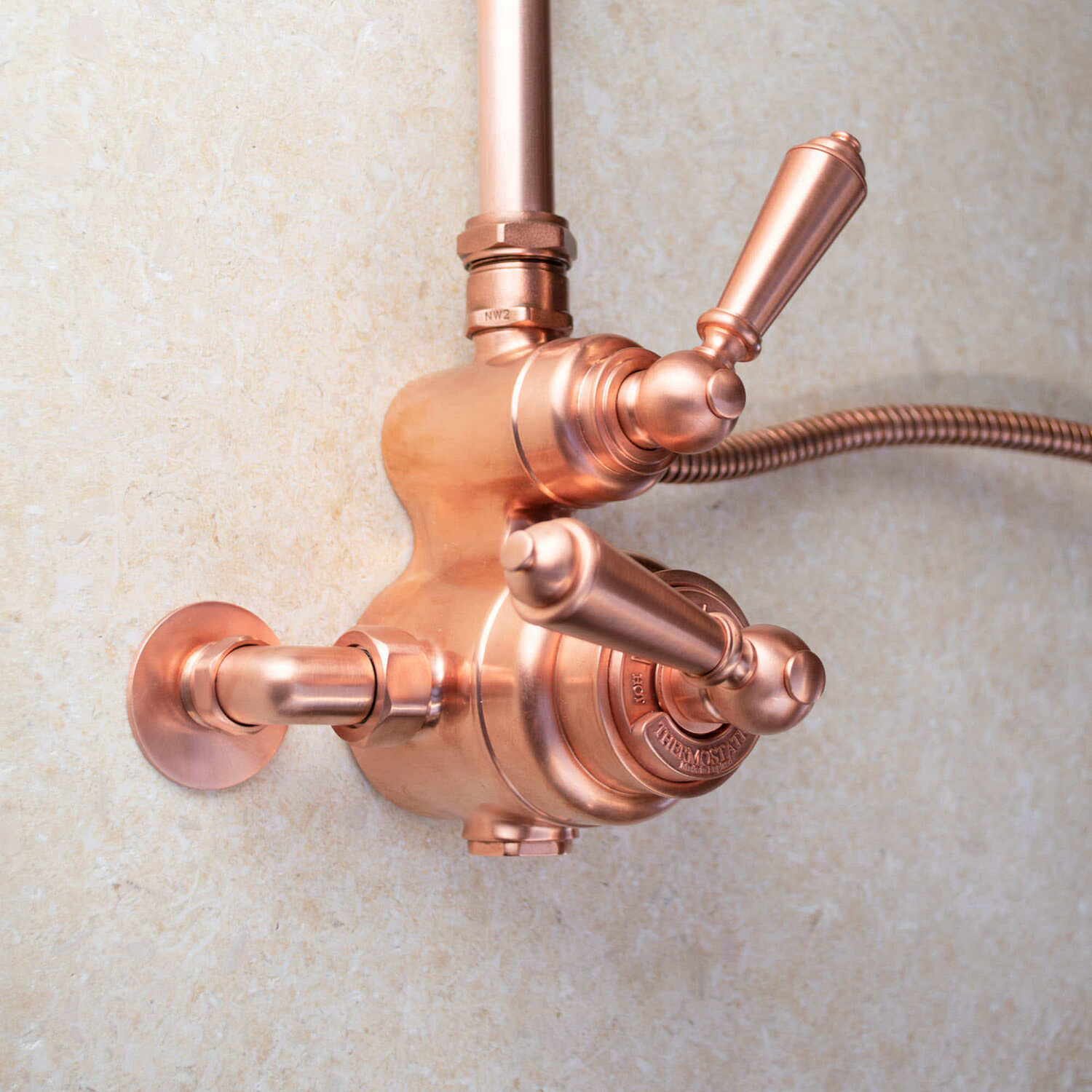 thermostatic copper showers on our online store or available in our Brighton bathroom showroom