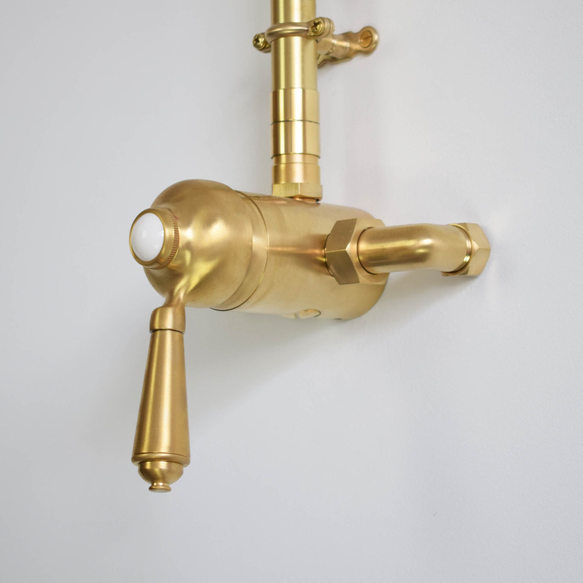 brass thermostatic shower valve side image