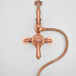 Stylish copper shower valve for modern bathroom design - front photo
