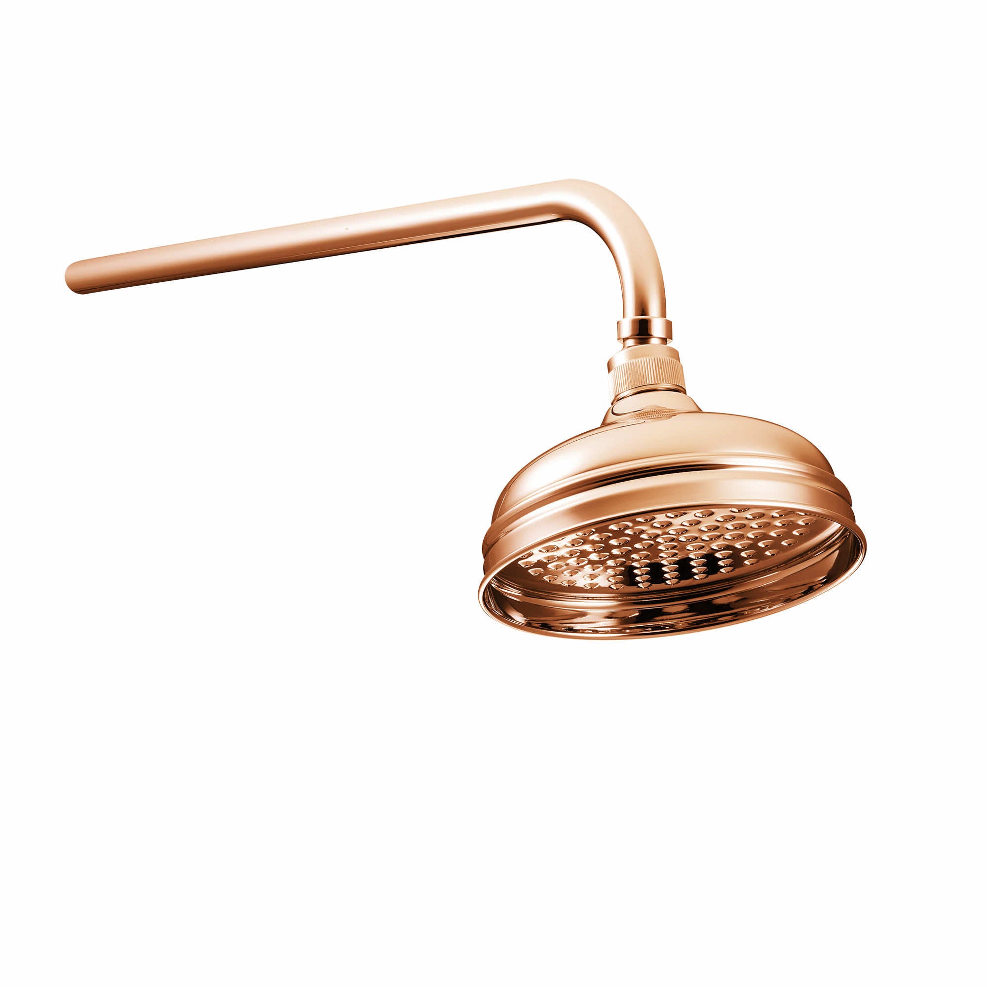 copper shower head 6 inch (150mm) diameter traditional design